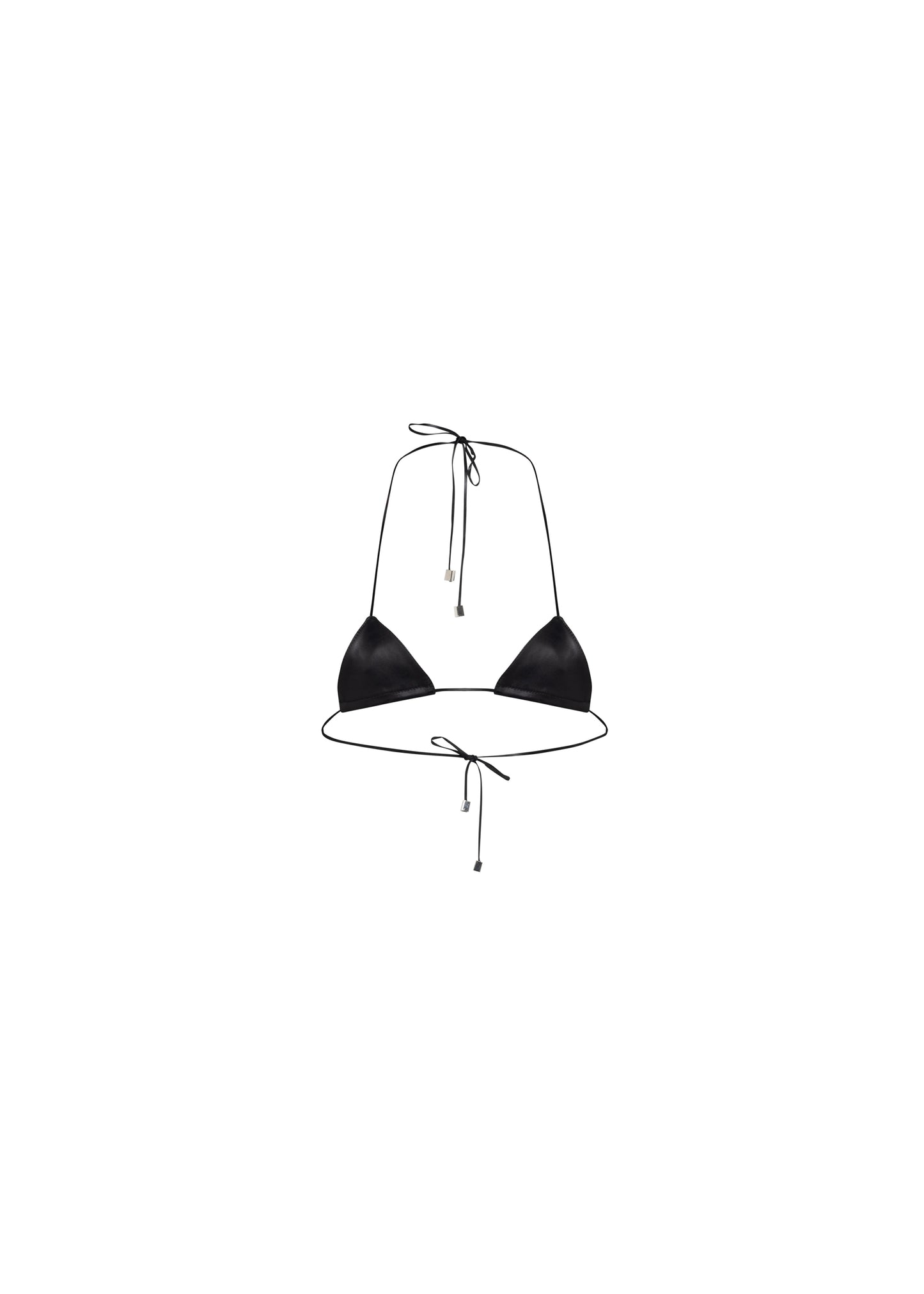 LEATHER MICRO BIKINI TOP