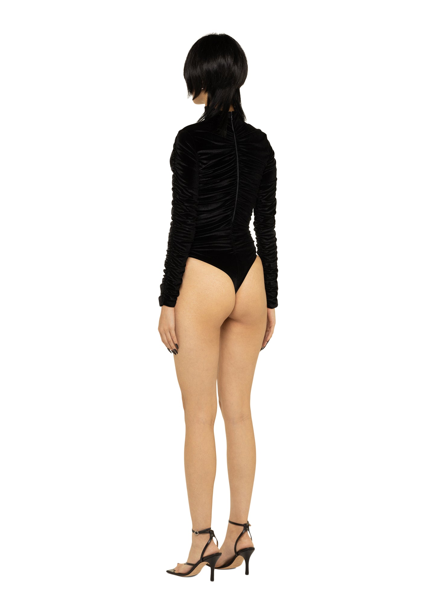 BLACK VELVET BODYSUIT