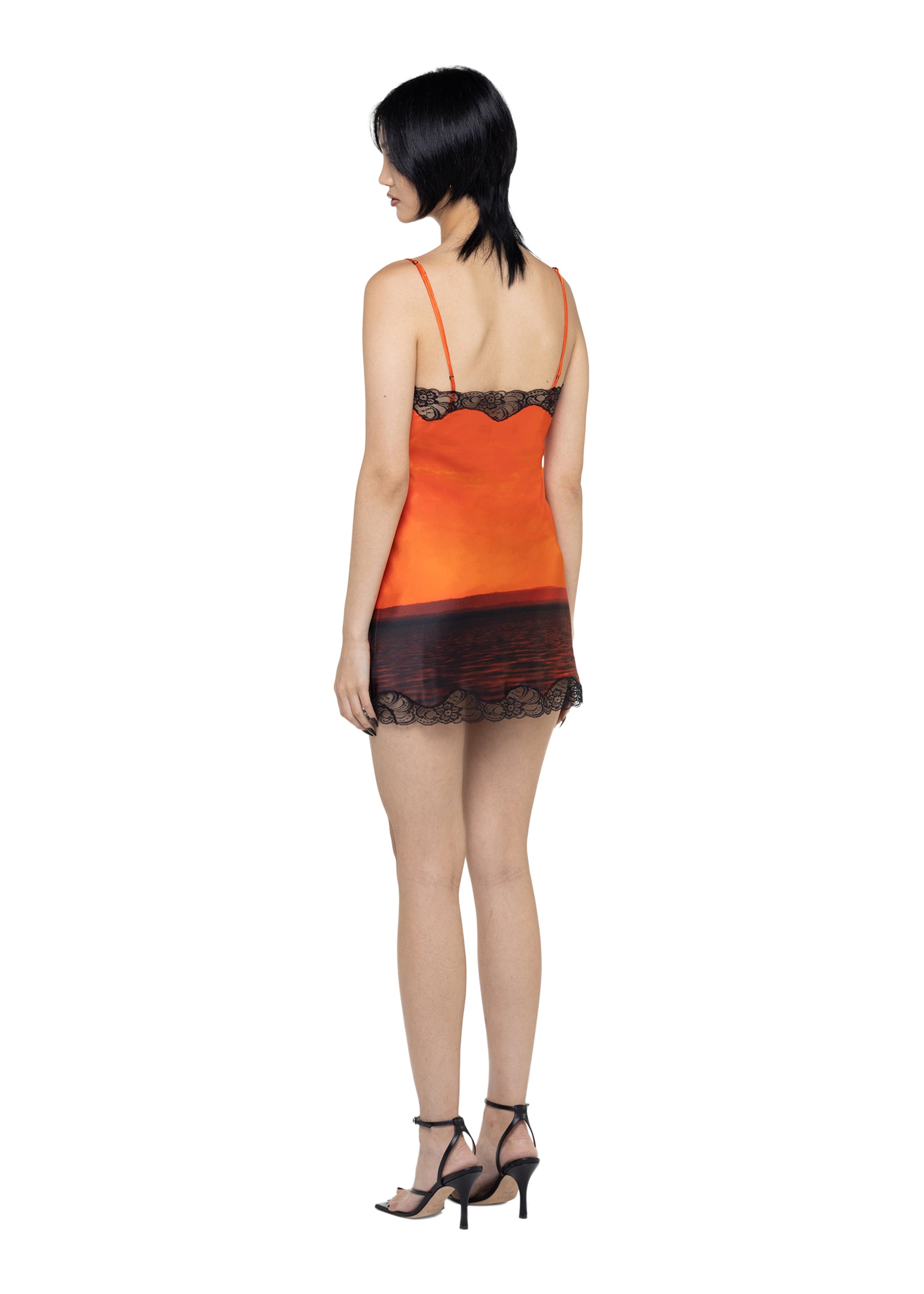 SUNSET SILK SLIP DRESS TROPHYWIFE SUNSET SILK SLIP DRESS TROPHYWIFE